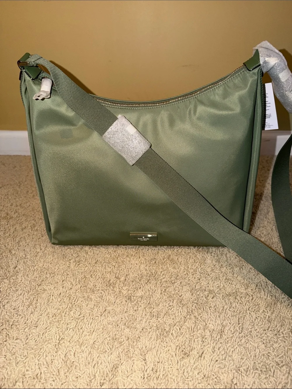 kate spade Sage Green Nylon Shoulder Tote